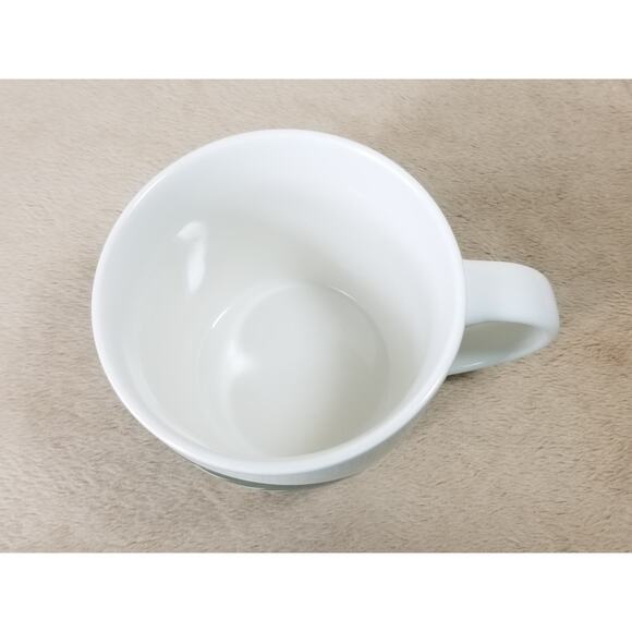 Starbucks Mermaid Logo Coffee Mug Teacup 14oz White Green 2017 Porcelain 3 3/4" - Picture 12 of 13